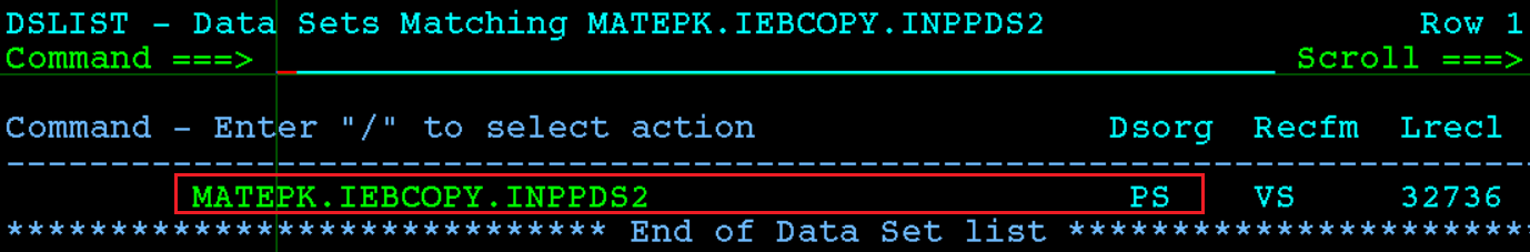 CONVERT PDS to PDSE Output