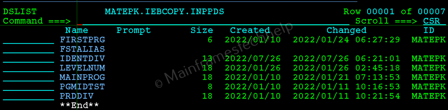 EXCLUDE Input