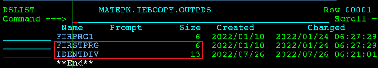 Rename member Output