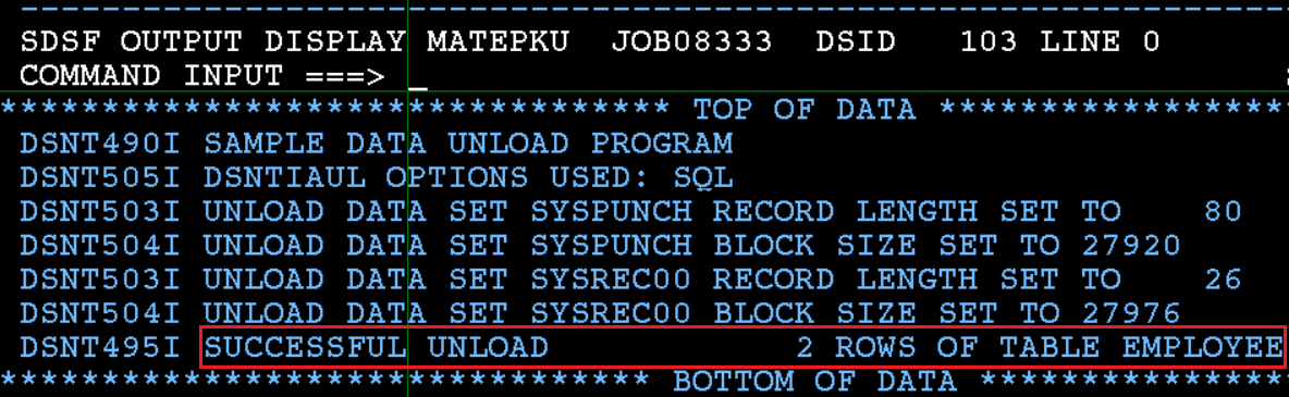 Unload Db2 Tables