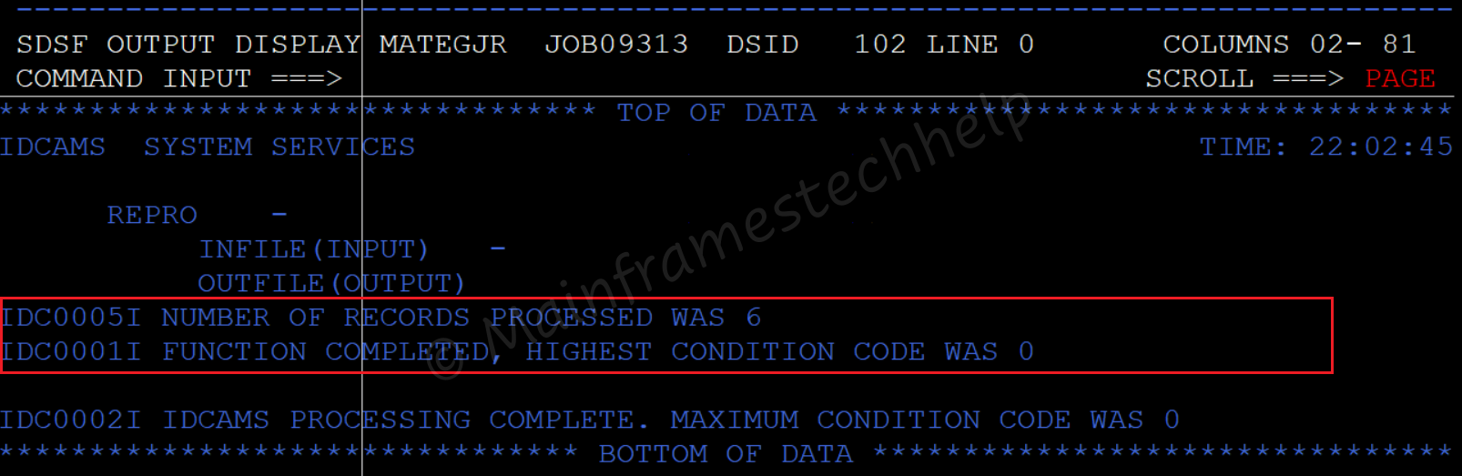 loading RRDS Output