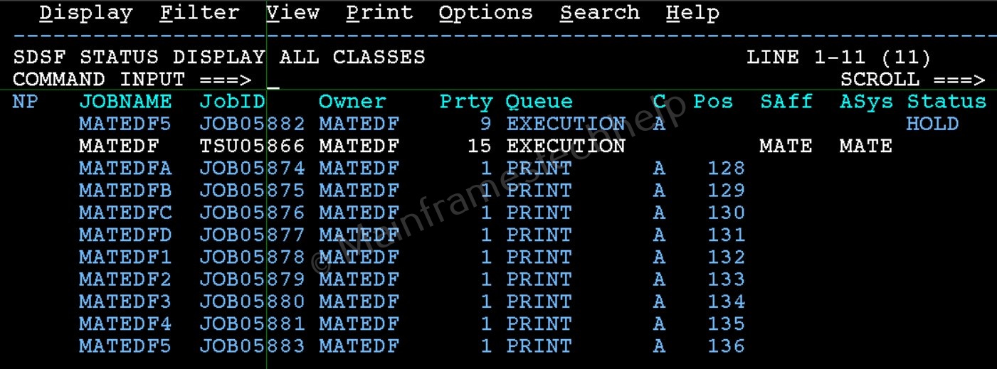 Accessing JOB Output