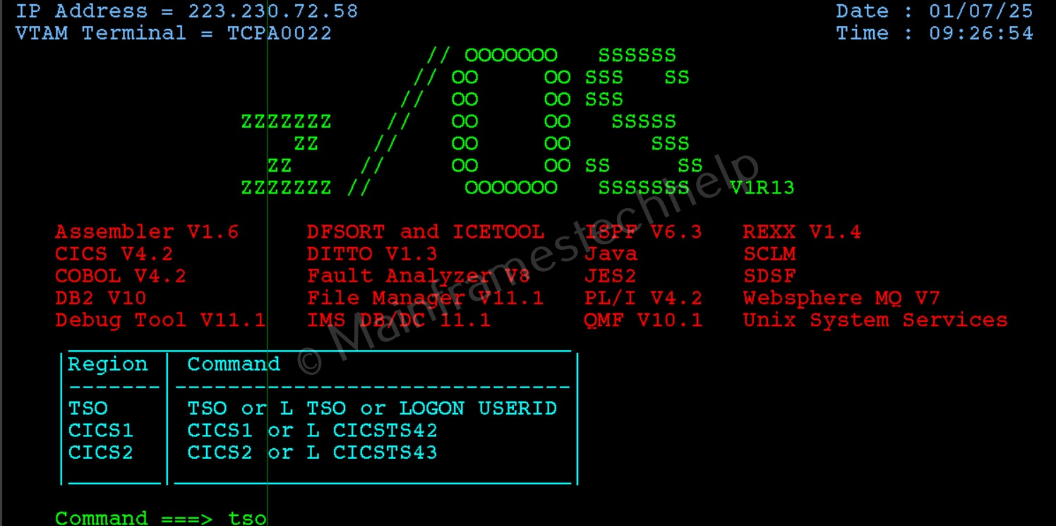 Accessing SDSF