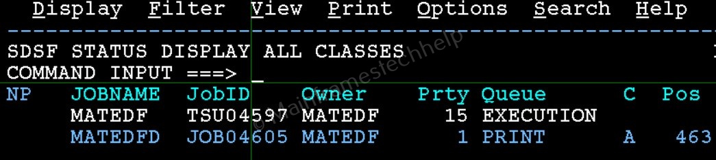 Accessing SDSF