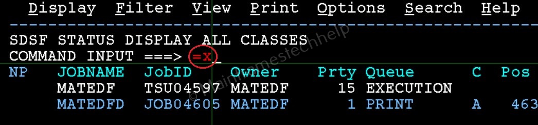 Accessing SDSF