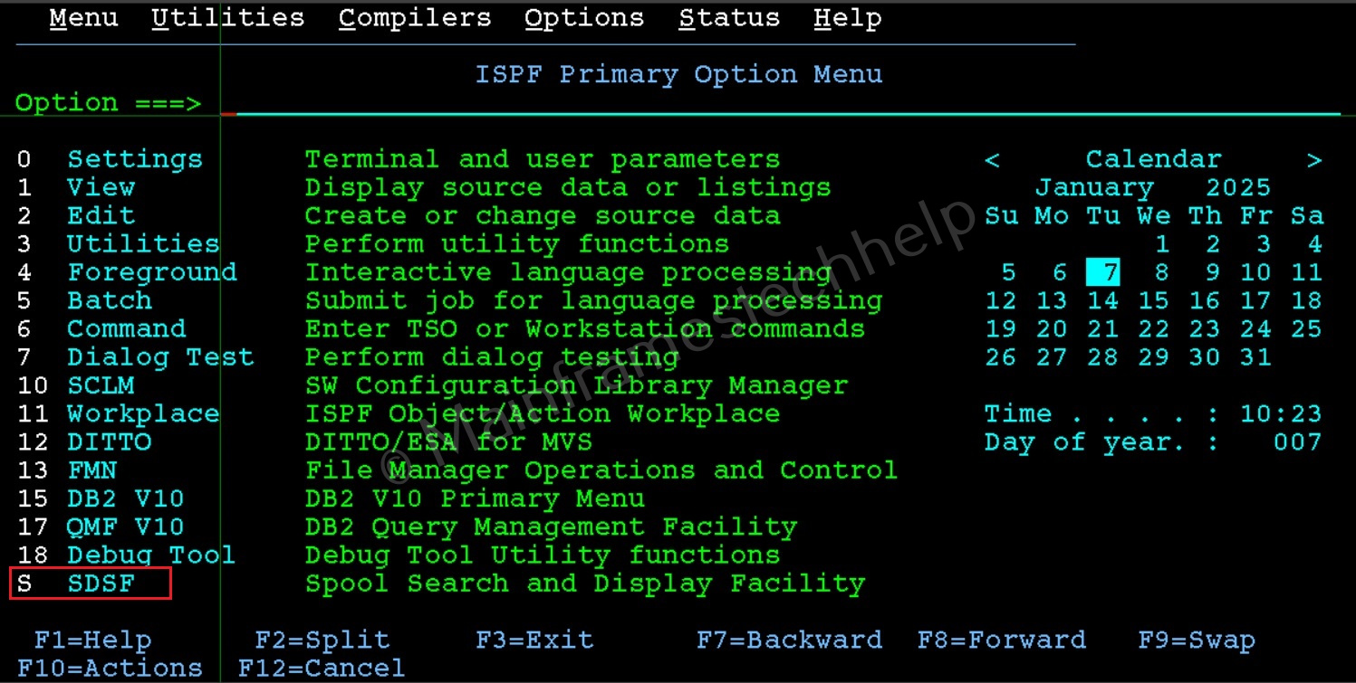 Accessing SDSF