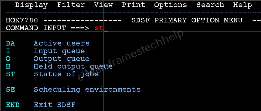 Accessing SDSF