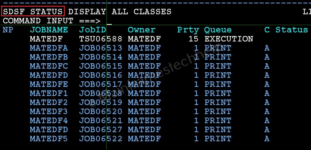 Submit job from SDSF