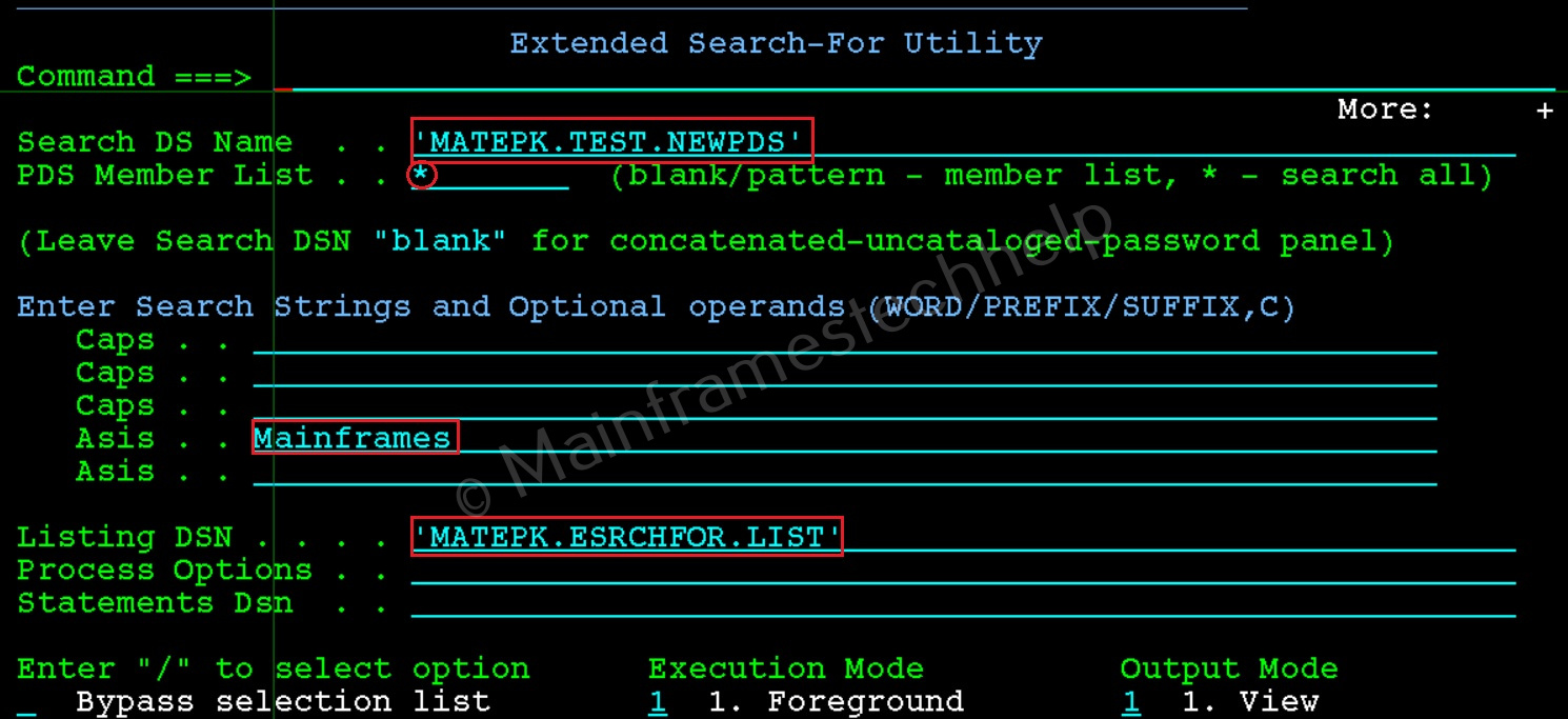 Extended Search-For Panel