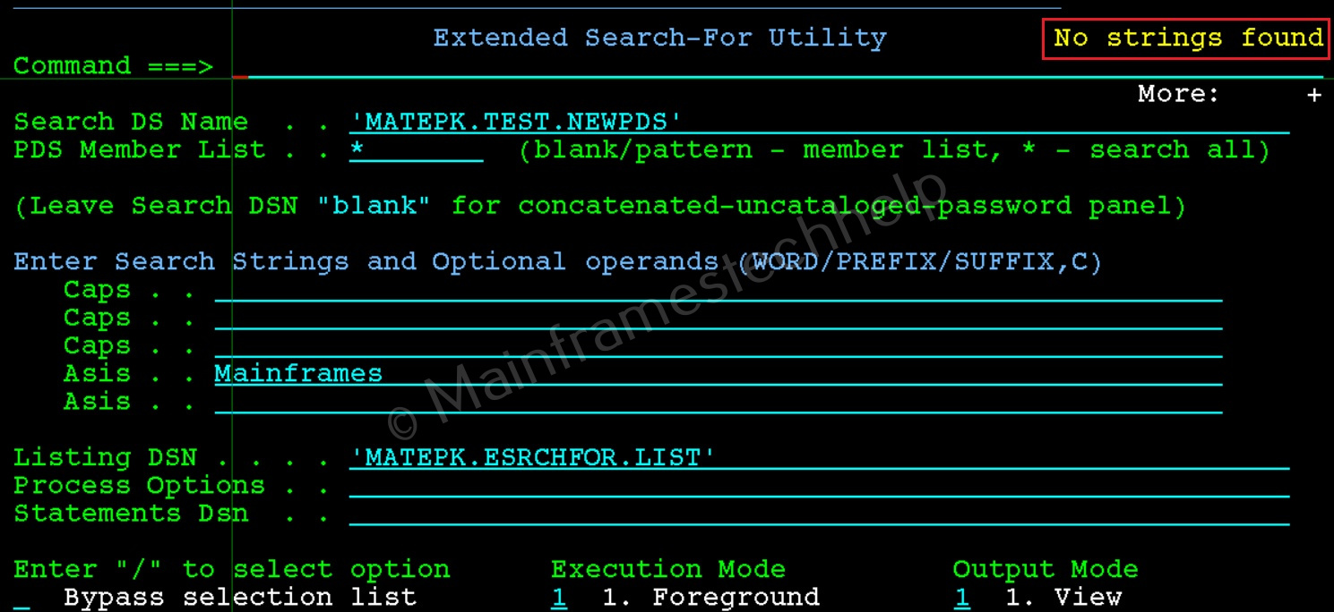 Extended Search-For Panel